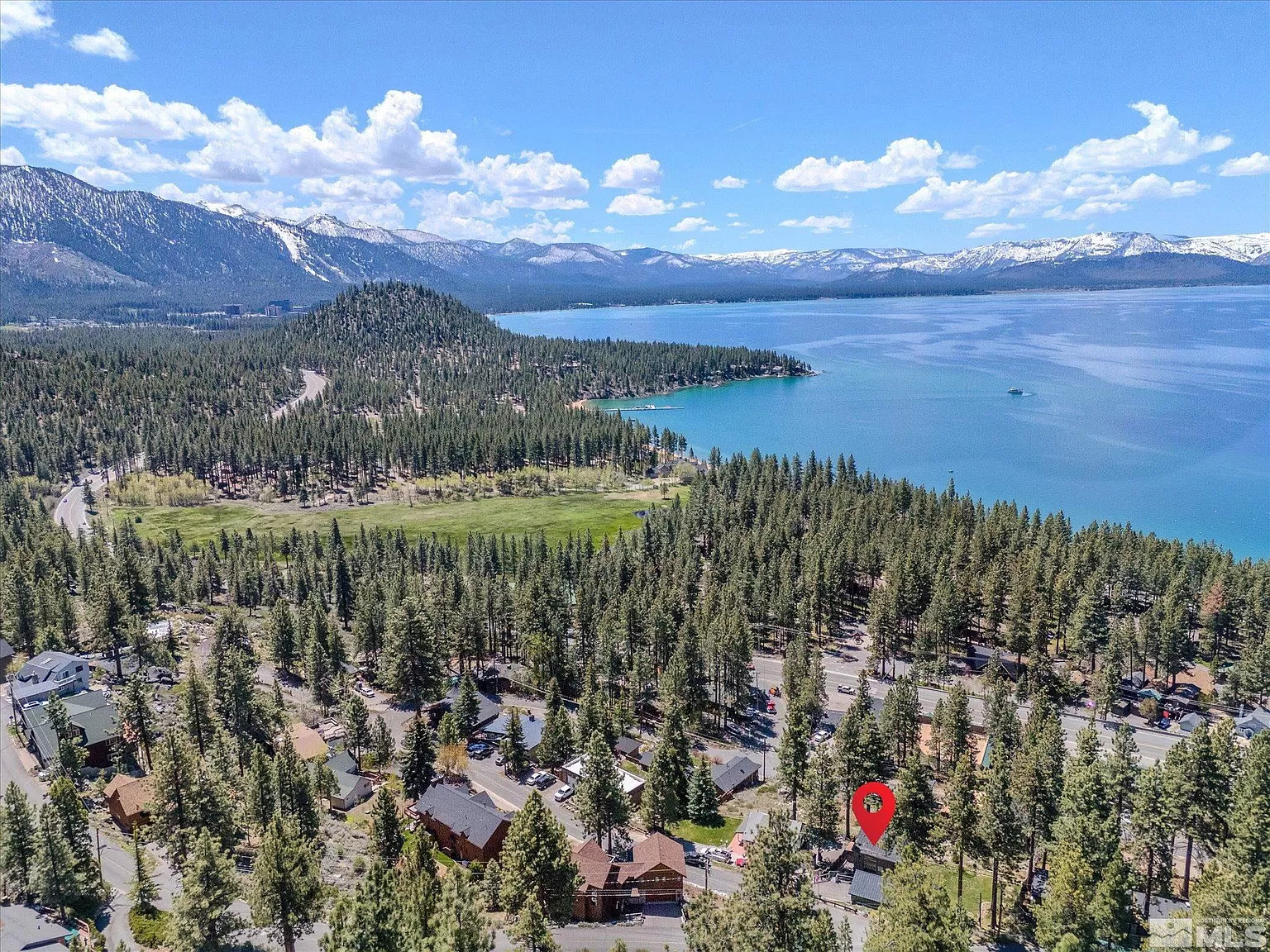 Aerial View with Lake