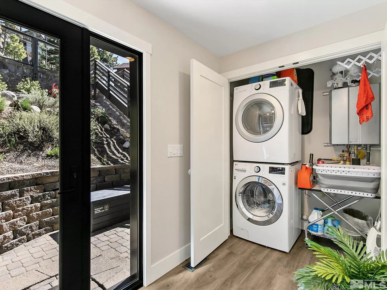 Laundry Closet off Entry Foyer