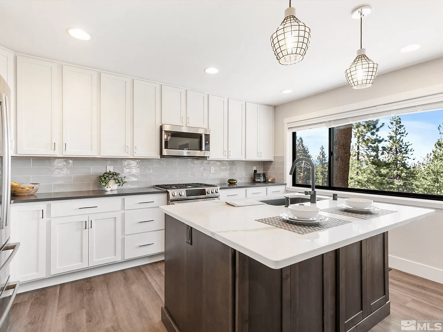 Kitchen with Window Views