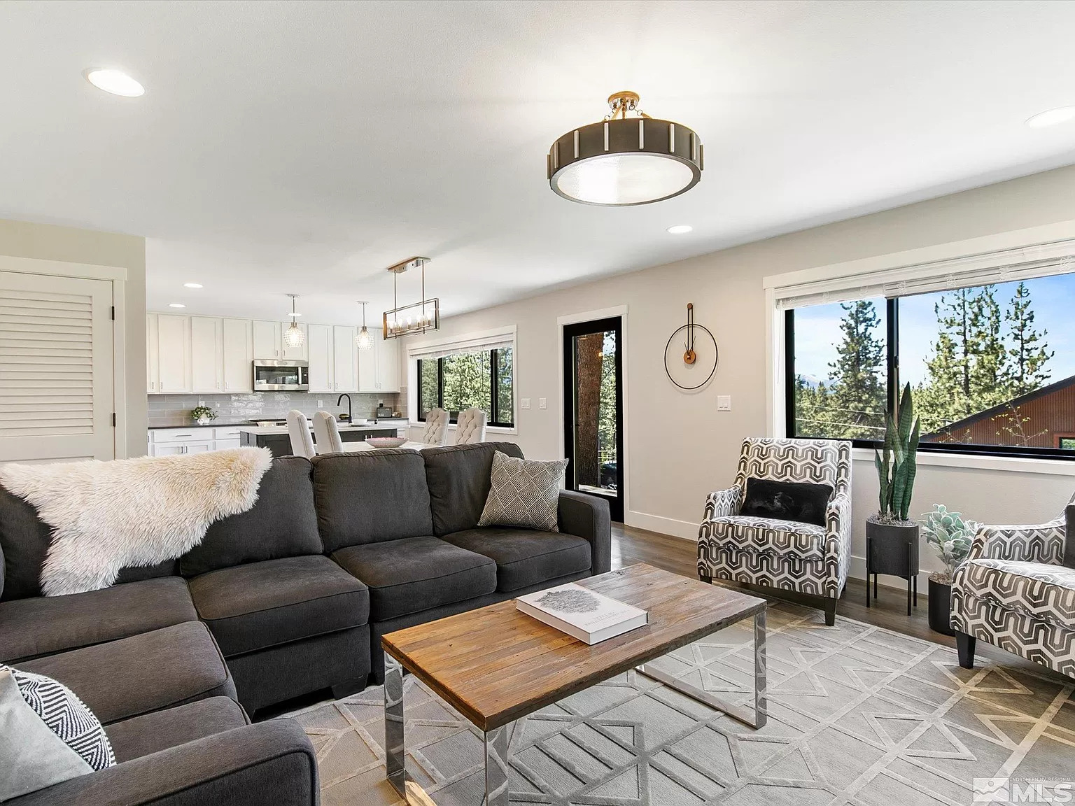 Living Room with Kitchen