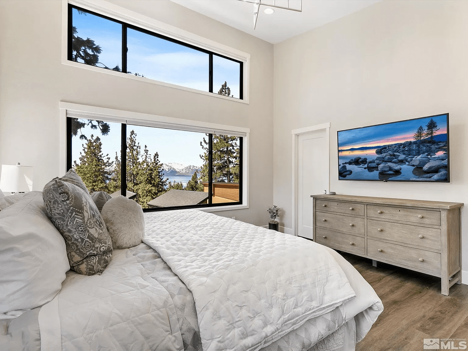 Master Bedroom with Window Views