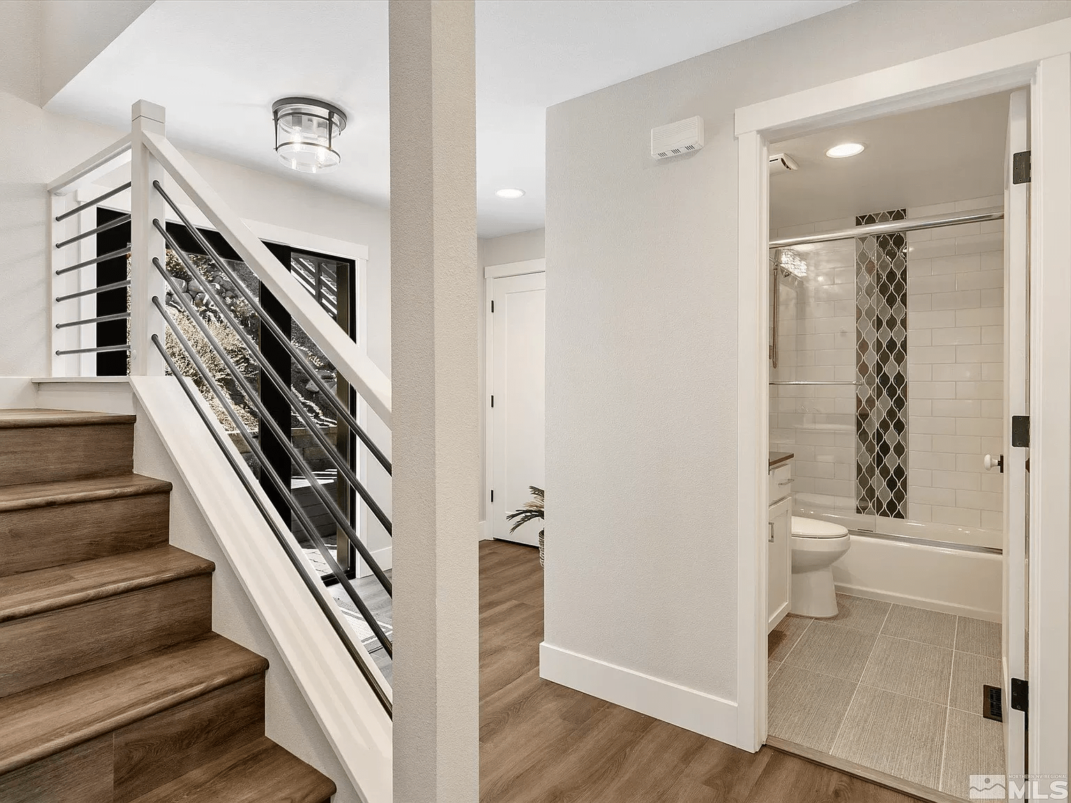 Stairs & Foyer with Full Bath